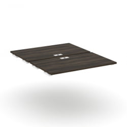 Двойной стол-приставка к двум опорным тумбам/шкафам CONCEPT CN.DSPR-006 Дуб Мали Белый