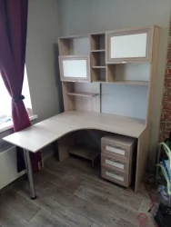 Стол угловой Остин Модуль №12 Ясень шимо светлый