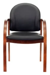 Кресло для посетителя Бюрократ Джуно Черный