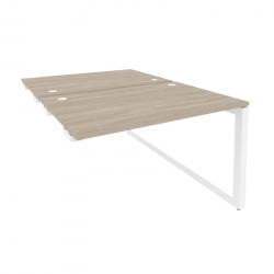 Стол-приставка двойной на О-образном м/к к опорым элем. ONIX O.MO-D.SPR-2.8 Дуб Аттик/Белый