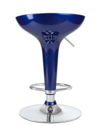 Стул барный DOBRIN BOMBA (синий металлик) 2 шт