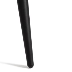 Круглый стол URANUS ЛДСП/металл, 90x90x77 см, Белый/Черный