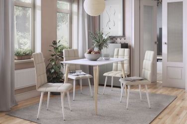 Стол обеденный Сканди 1 Серый-венге