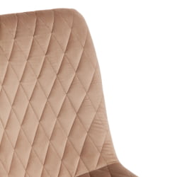 Стул CHILLY X (mod. 7096) ткань/металл, 45x53х88 см, высота до сиденья 50 см, бежевый barkhat 5/черный