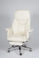 Кресло офисное Парламент H-2021-70-5 ivory leather Слоновая кость
