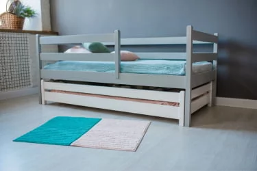 Детская кровать для девочки RooRoom VK-66с Серая