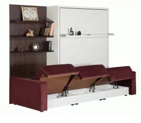 Мебель-трансформер Смарт 1 3-в-1 1600 левый Ясень шимо темный