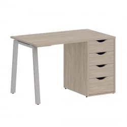 Стол письменный ХОМЕ ОФФИCЕ ВР.СП-3-118.4.А Дуб Аттик/Серый металл / HOME OFFICE VR.SP-3-118.4.A