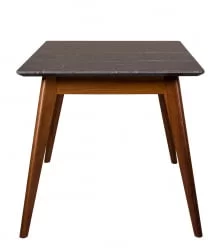 Стол раскладной Лунд 140-180 ОРЕХ-Мрамор Графит