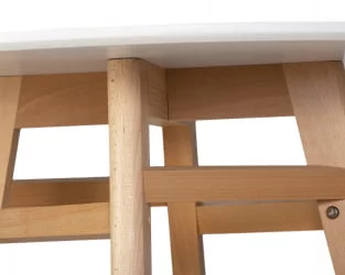 Стол обеденный DOBRIN ALBERT 90 Белый