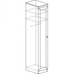 Шкаф для одежды 614 Денвер светлый