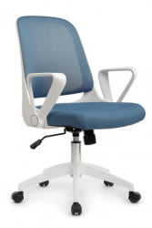 Кресло W-158 Белый Пластик/Синий
