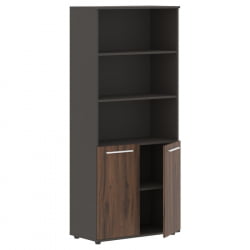 Шкаф с одним комплектом глухих малых дверей ЕДИС ЕХCС 85.5 Дуб Денвер темный Белый Мокко / EDIS EHCS