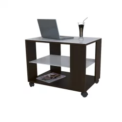 Стеклянный стол BeautyStyle 5 Венге/стекло белое