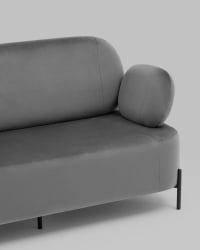 Серый диван из велюра Кэнди велюр Серый