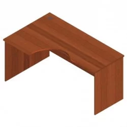 Стол компьютерный угловой Р.СКУ-16 (левый) Орех Гепланкт