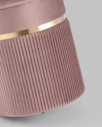 Банкетка Миранда с ящиком велюр Розовый