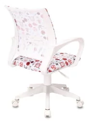 Кресло детское Бюрократ KD-W4/NRTO-WH