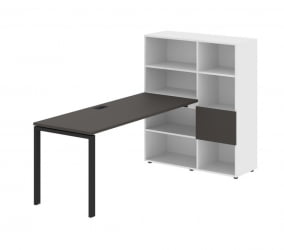 Рабочая станция ЕДИС ЕУРСТ 1117 Мокко Черный Белый / EDIS EURST