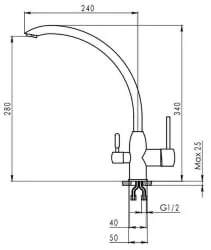 Смеситель GRANULA 2167 Графит