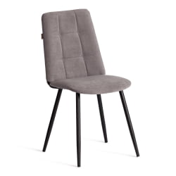 Стул обеденный Asti TREND, велюр, серый/черный, 29, 47х54х86 см