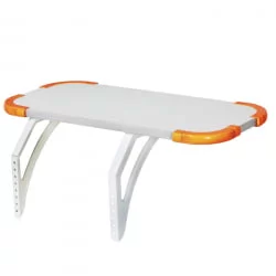 Полка навесная с проставкой Polka_bz 3/550 Белая Оранжевая