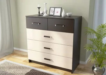 Комод Вега К-04 Венге/Дуб молочный