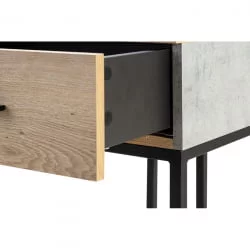 Тумба дизайнерская Loft Дуб натур/Бетон