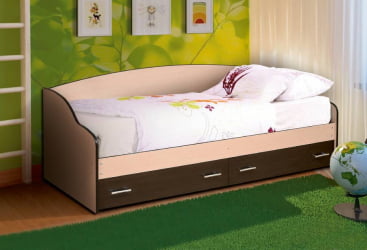 Кровать Софа №4 900*2000 Дуб молочный