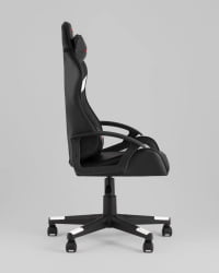 Кресло спортивное ТопЧаирс Варден черно-белый / TopChairs Warden