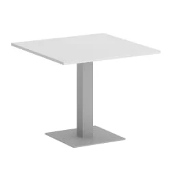 Стол журнальный квадратный ХОМЕ ОФФИCЕ ВР.СП-5-90.2 Белый Бриллиант/Серый металл / HOME OFFICE VR.SP-5-90.2