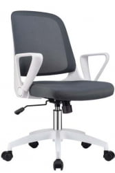 Кресло W-158 Белый Пластик/Серый