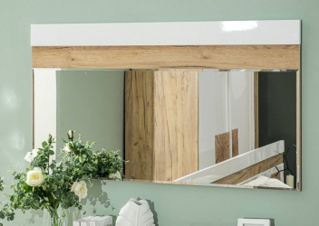 Зеркало настенное 1200 Фиджи ЛД 659.090.000 Дуб Золотой Белый