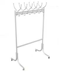 Гардеробная вешалка для одежды на колесах М 11 Алюминий