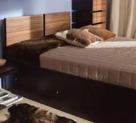 Двуспальная кровать с подъёмным механизмом 1 (1800) HYPER Палисандр/Венге (спальня)