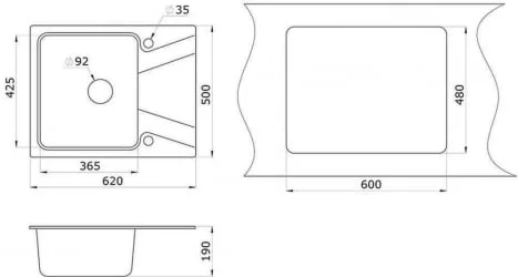 Мойка GRANULA 6201 Арктик