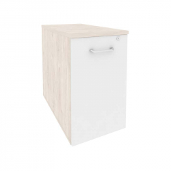 Тумба низкая выдвижная приставная / опорная ОНИКС О.ВТПО-1.8 Денвер Светлый/Белый / ONIX O.VTPO-1.8