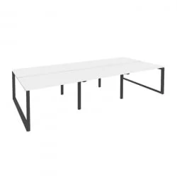 Рабочая станция на О-образном м/к ОНИКС О.МО-Д.РС-6.2.8 Белый Бриллиант/Антрацит / ONIX O.MO-D.RS-6.2.8