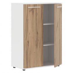 Шкаф с глухими средними дверьми EDIS EMCS 85.1 Дуб Денвер светлый Белый Белый