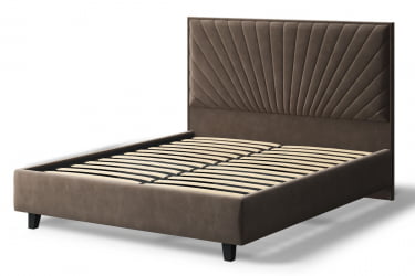 Кровать Леона, 2000кс1600мм, коричневый / 2000x1600мм,