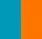 Бирюзовый/Оранжевый