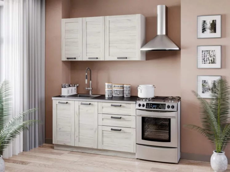 Шкаф кухонный 600 высокий Винченца ЛД 234.450.000.038 Белый Дуб Крафт белый_2