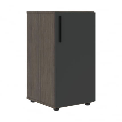 Шкаф-колонка с глухой малой дверью (правый) VELION VLCS 40.1 R Яшма черный Дуб Сильвер_0