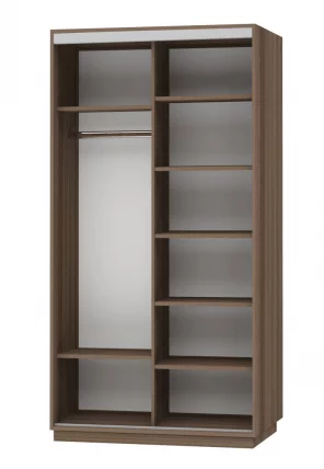 Шкаф-купе двухдверный Экспресс Дуо Медиум 1200х2200h Венге_1