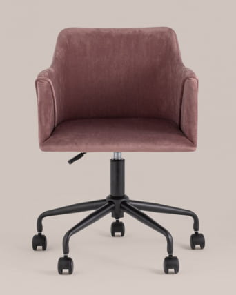 Стул офисный Jamal велюр Розовый_1