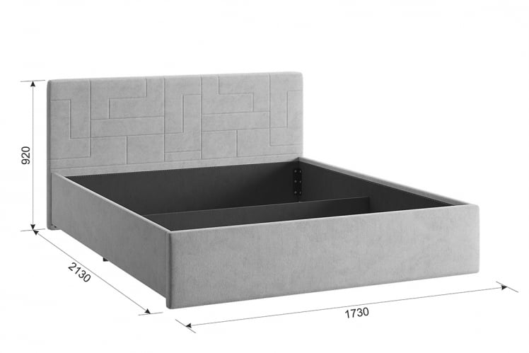 Кровать 1.6 Лора 2 с подъем. механизмом ZP.KM1.6-09.2 янтарь (велюр)_3