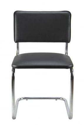 Стул Сильвия 02S Черный/Металл Хром гальв._3