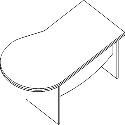 Стол для руководителя Л.У-21 Орех_0