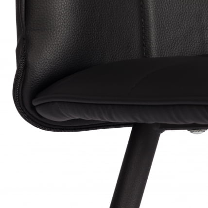 Стул обеденный Bari LT, экокожа, черная, 41х55х89 см_9