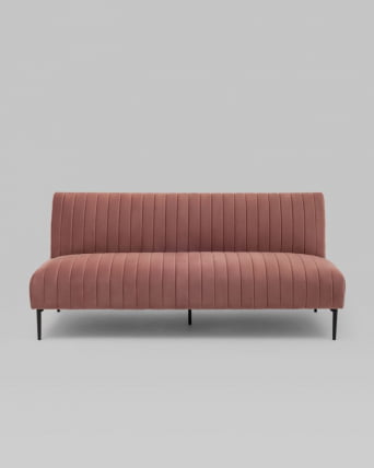 Диван прямой Дрезден велюр Пыльно-розовый_6